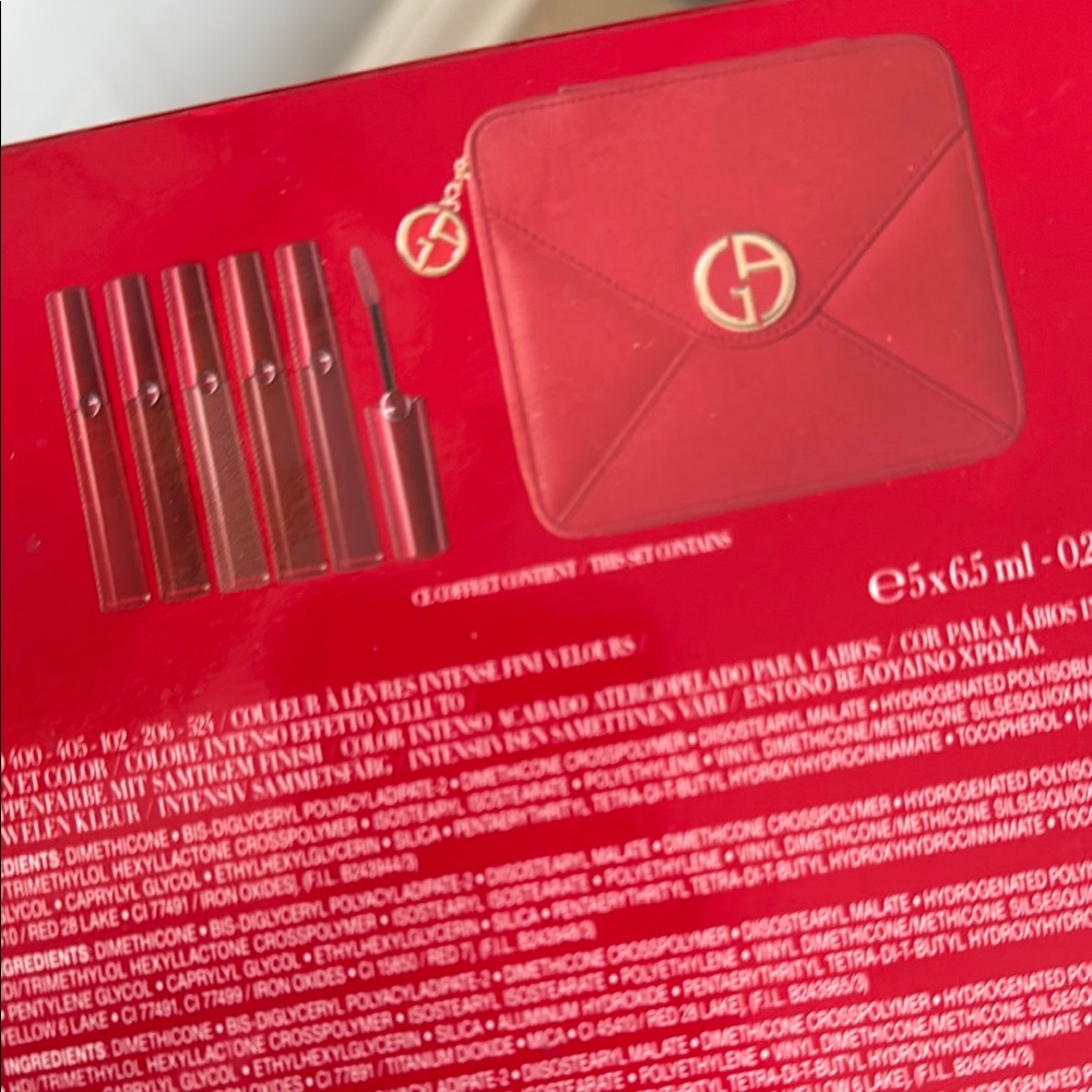 Brand New Giorgio Armani Vibrant Red Lipstick Collection